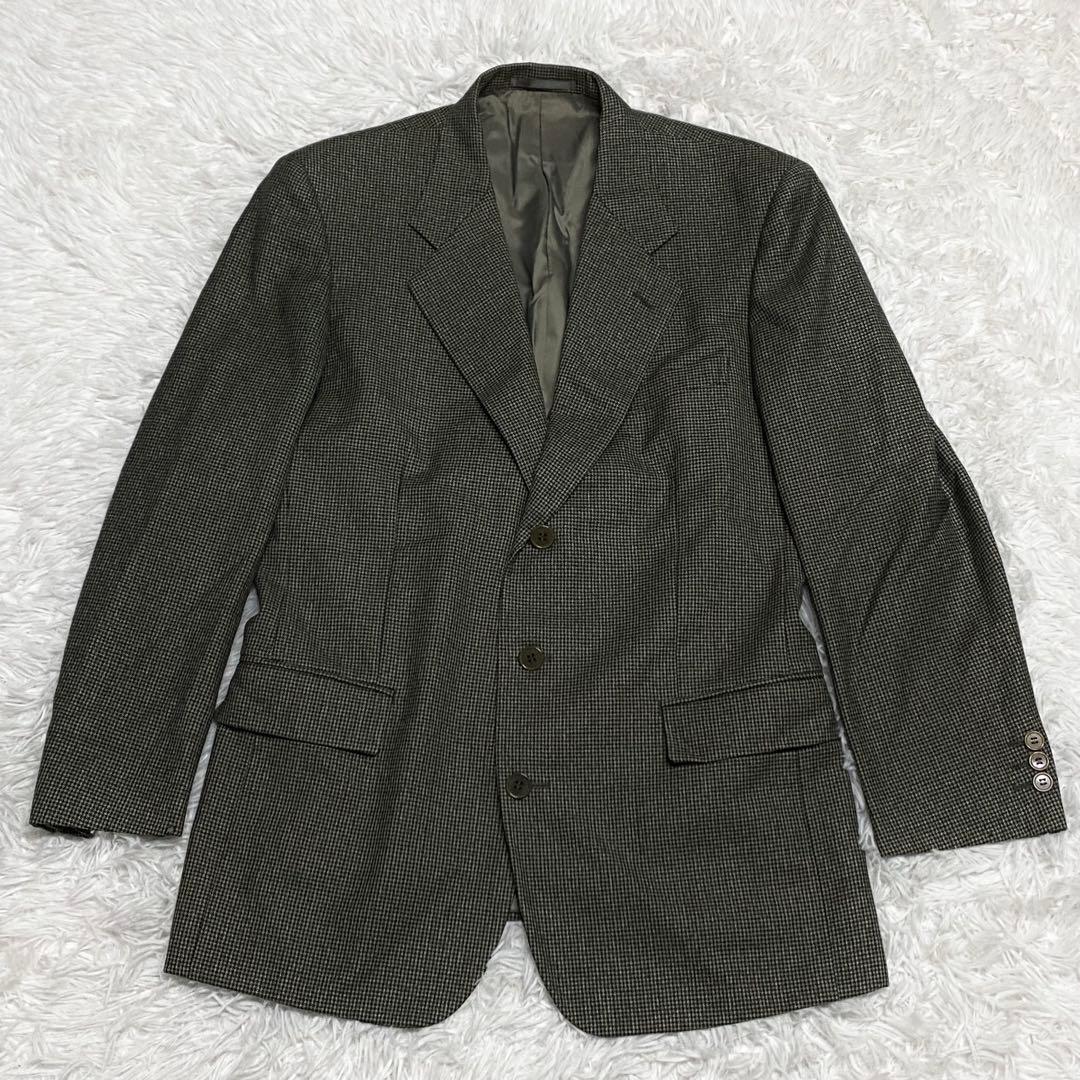 イヴサンローラン・スーツセットアップ・スリーピース・3ボタン・グリーン・M相当