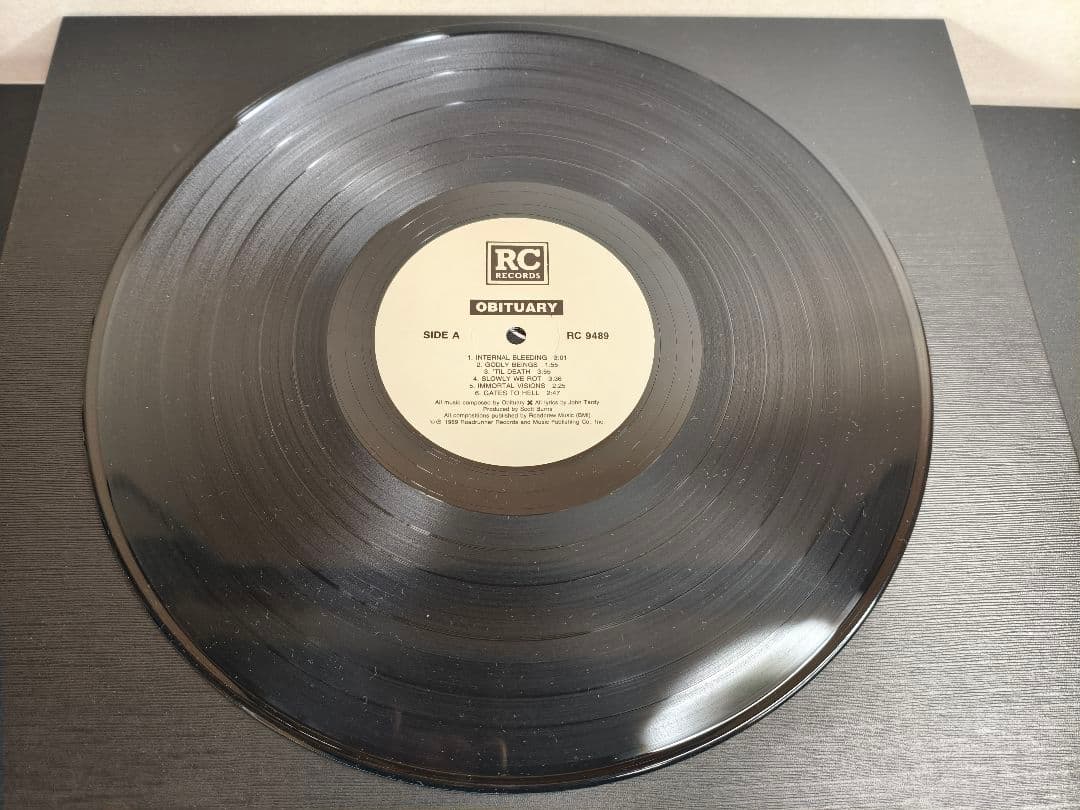 1989年 USA Obituary Slowly We Rot レコード