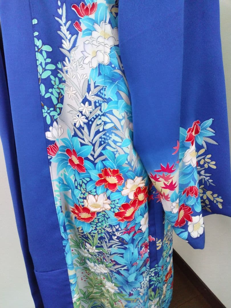 マヨネーズです。 着物リメイク 振袖ロングコート