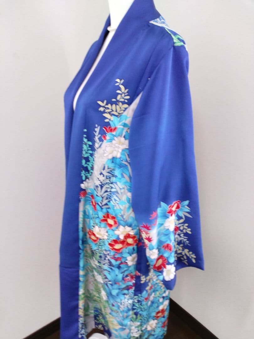 マヨネーズです。 着物リメイク 振袖ロングコート