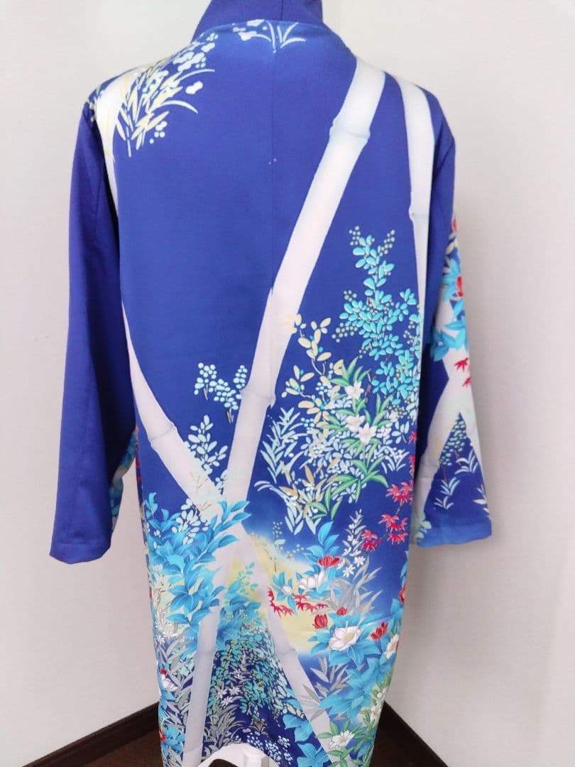 マヨネーズです。 着物リメイク 振袖ロングコート