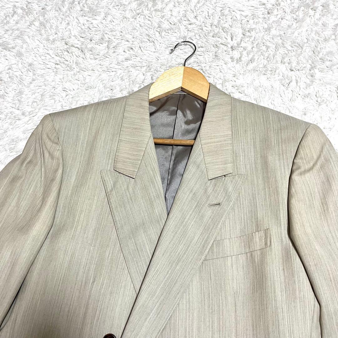 ✨極上品✨Dior ダブルブレスト スーツ カジュアル ビジネス シルク混 M位
