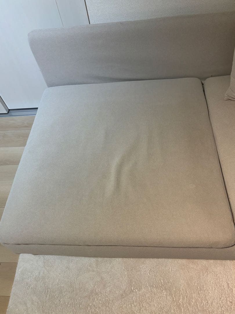 IKEA イケア　ソーデルハムン　3人掛け　クッション付　ライトベージュ