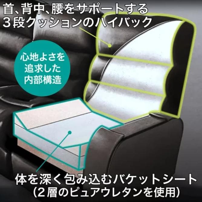 ニトリ Nシールド 3人掛けリクライニングソファ ベージュ