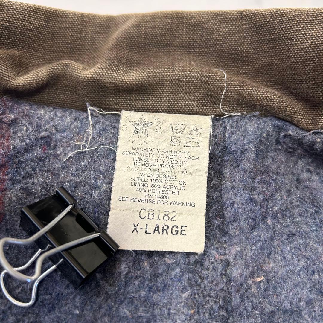 【雰囲気抜群】カーハート ミシガンチョアコート フェード ヒゲ ハチノス 襤褸