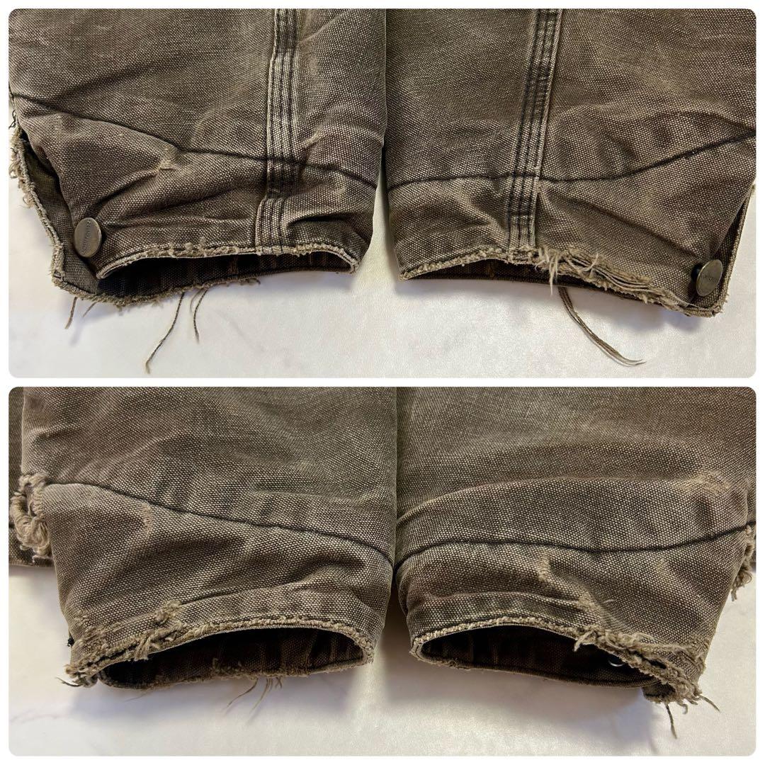 【雰囲気抜群】カーハート ミシガンチョアコート フェード ヒゲ ハチノス 襤褸