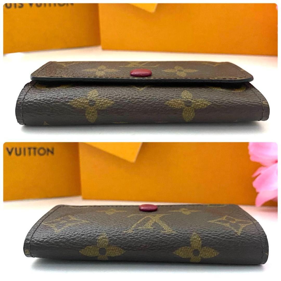 ルイ ヴィトン◎ミュルティクレ6 モノグラム フューシャ キーケース ピンク 茶