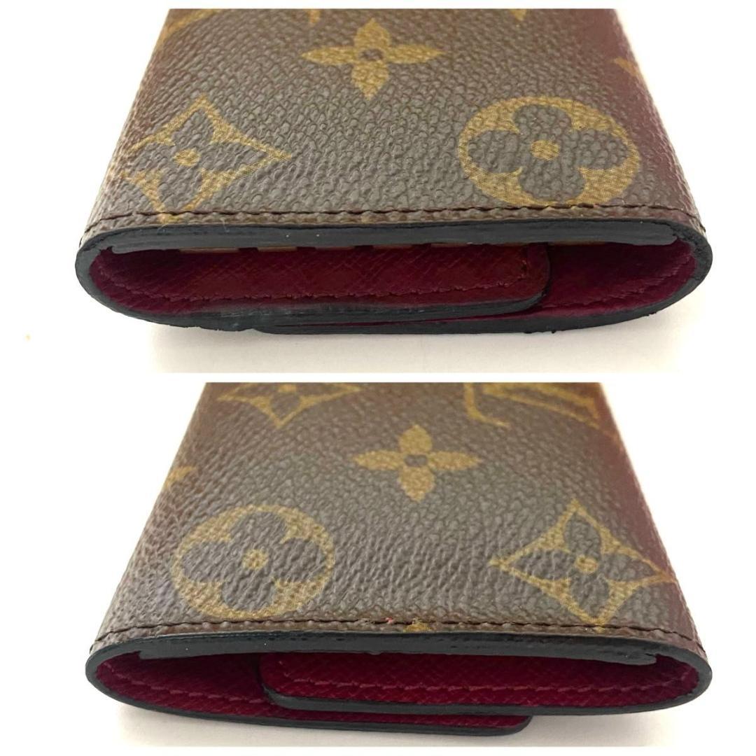 ルイ ヴィトン◎ミュルティクレ6 モノグラム フューシャ キーケース ピンク 茶