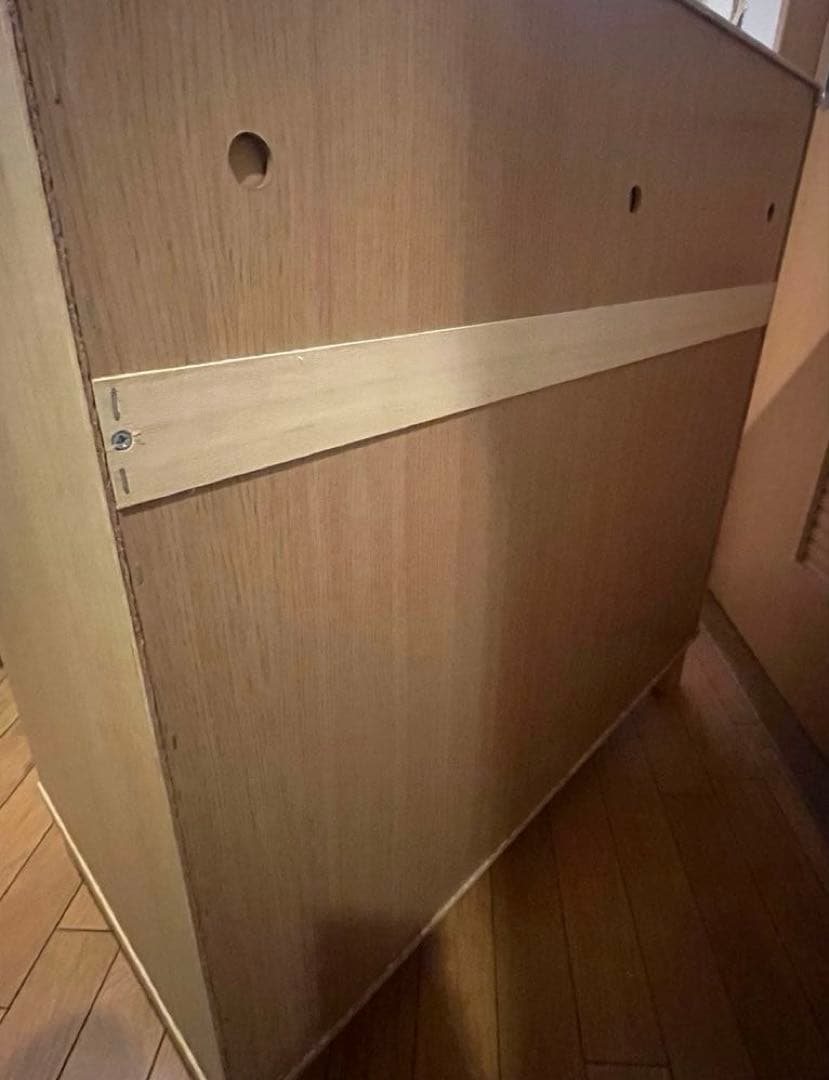 組み合わせて使える木製収納・ロータイプ 引出 2段 奥行４０ｃｍ