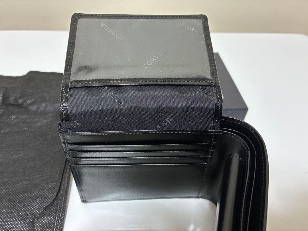PORTER 二つ折り財布 ブラック　ポーターシーン　美品