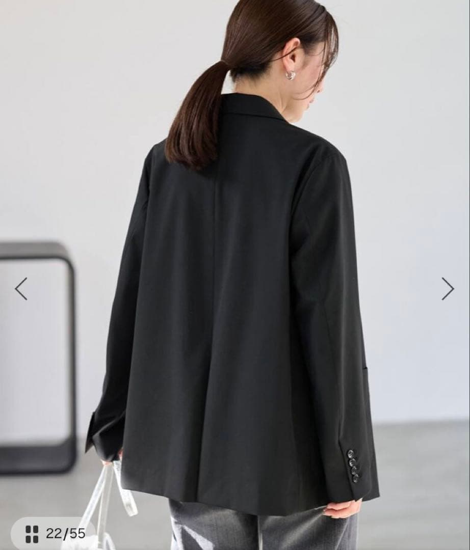 FRAMeWORK 2025フレームワーク　ダブルジャケット　黒　テーラード