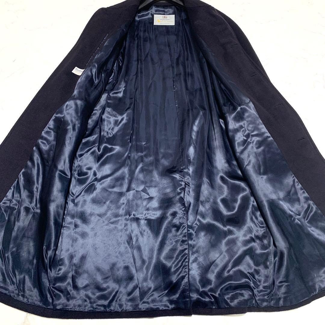 【美品　特大3L！カシミヤ100%】アクアスキュータム　チェスターコート　比翼