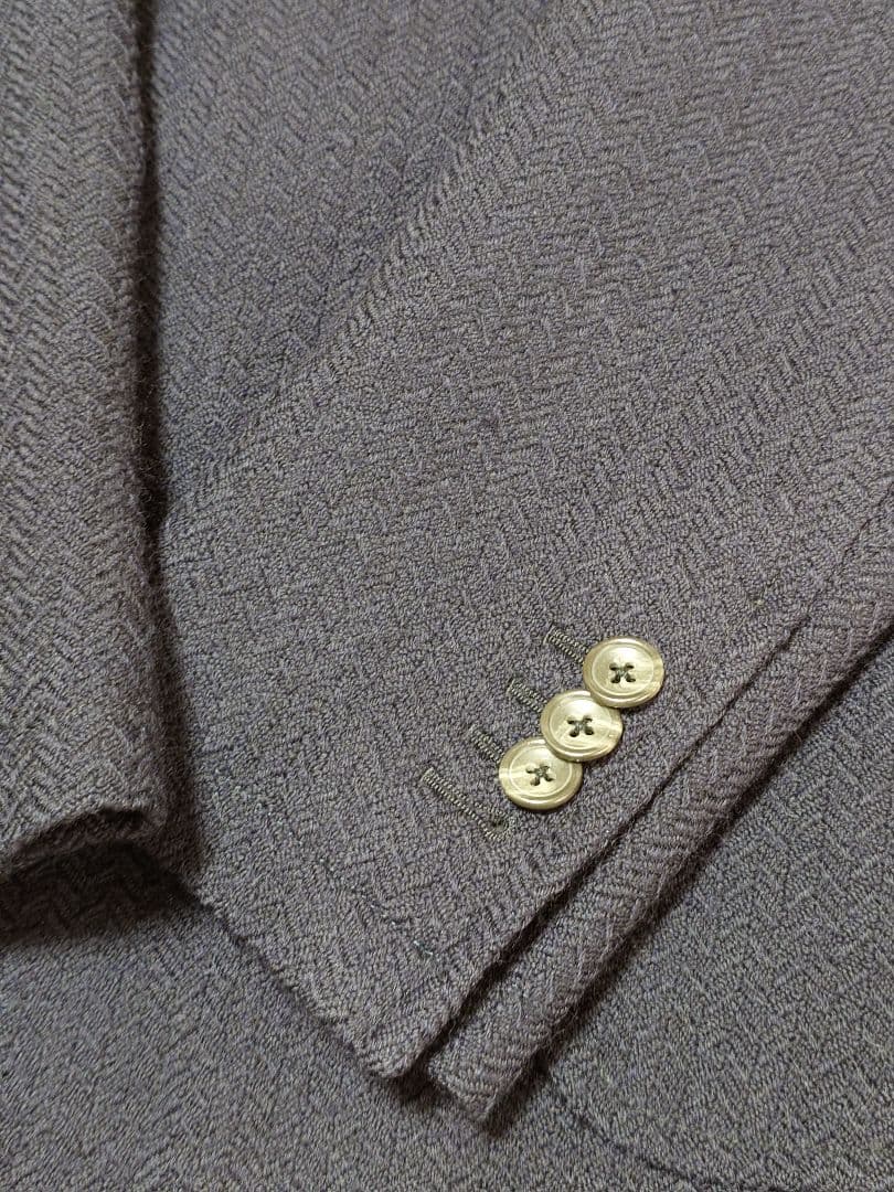 TAGLIATORE ネイビーヘリンボーン ダブルブレスト ジャケット 42