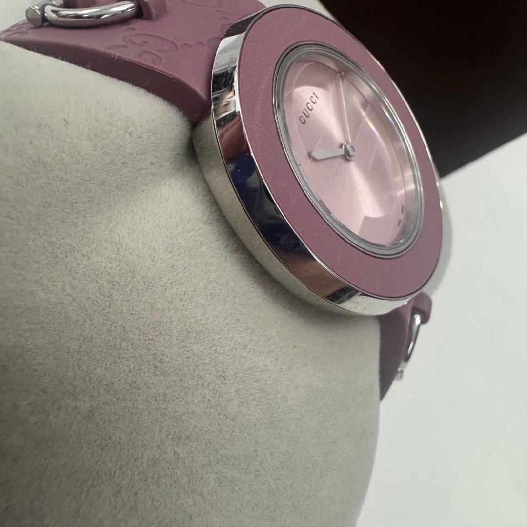 美品⭐️GUCCI インターロッキング 腕時計 ピンク