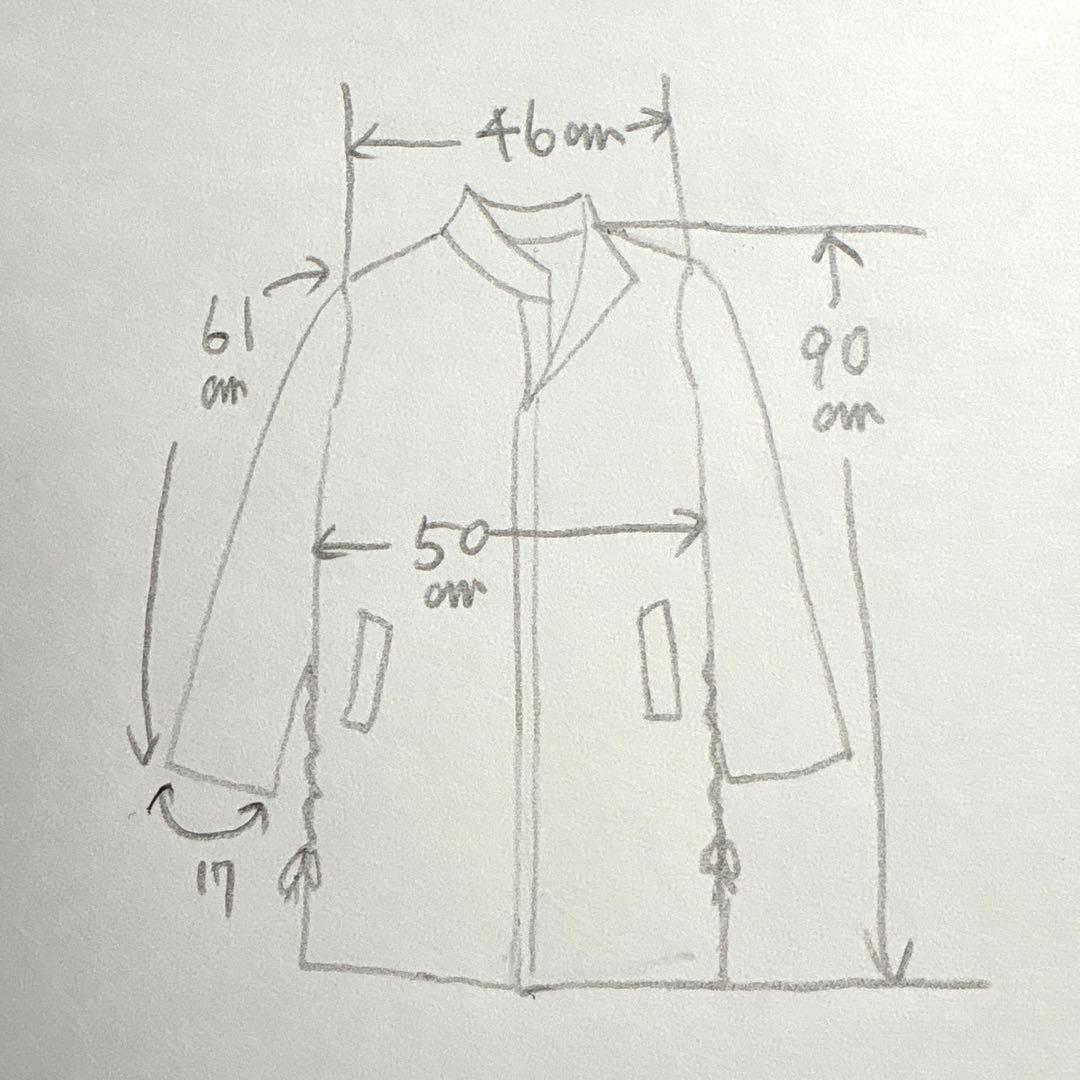 美品　y's レースアップ デザイン スタンドカラー チェスター コート ウール
