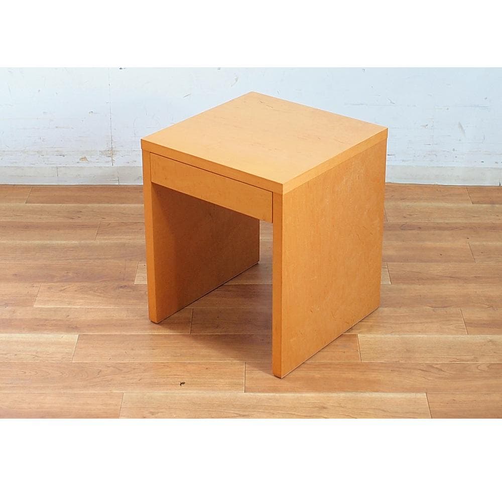 希少 初期IDEE SQUARE/スクエアシリーズ メープル材 ナイトテーブル