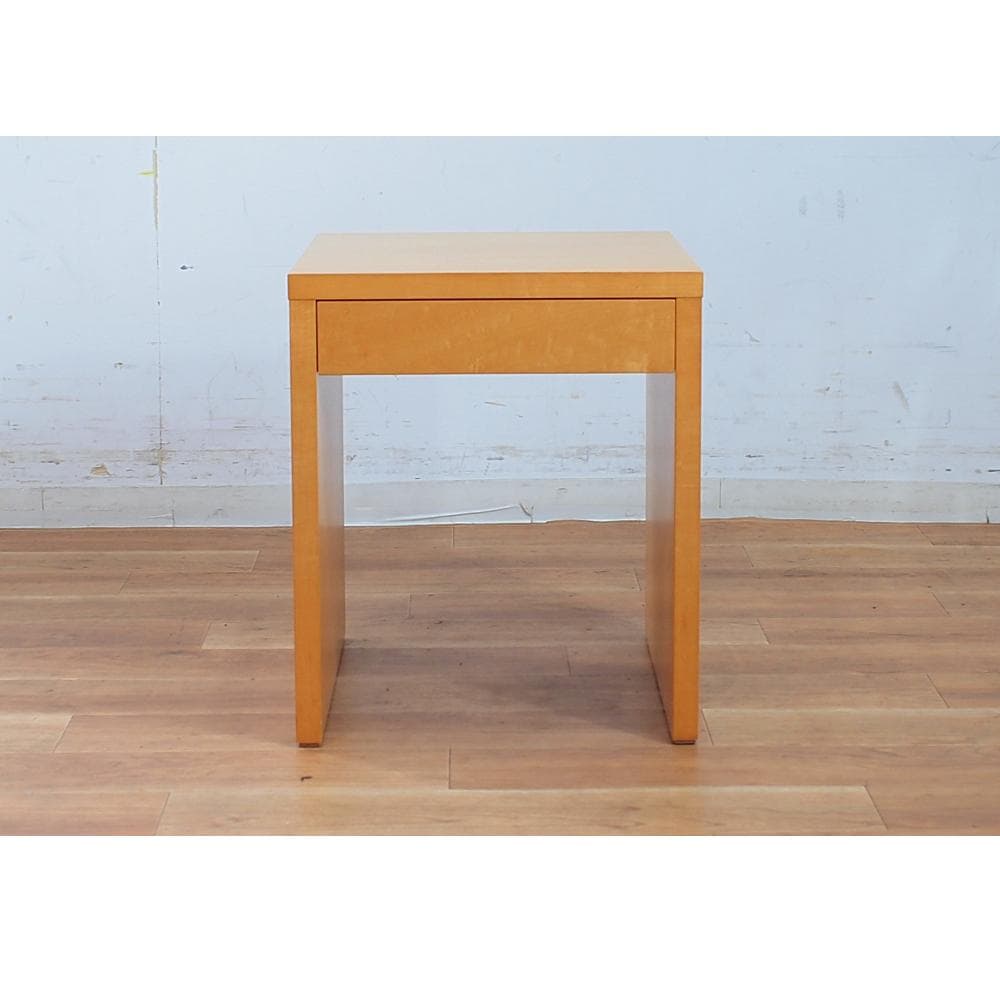 希少 初期IDEE SQUARE/スクエアシリーズ メープル材 ナイトテーブル