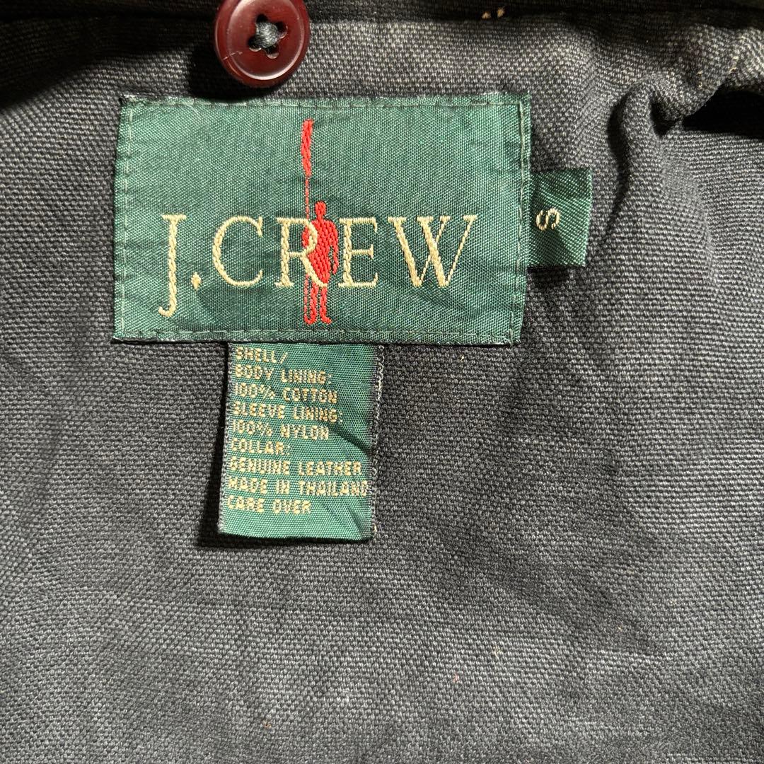 古着 90s J.CREW 巨人タグ ハンティングジャケット ハーフコート 黒
