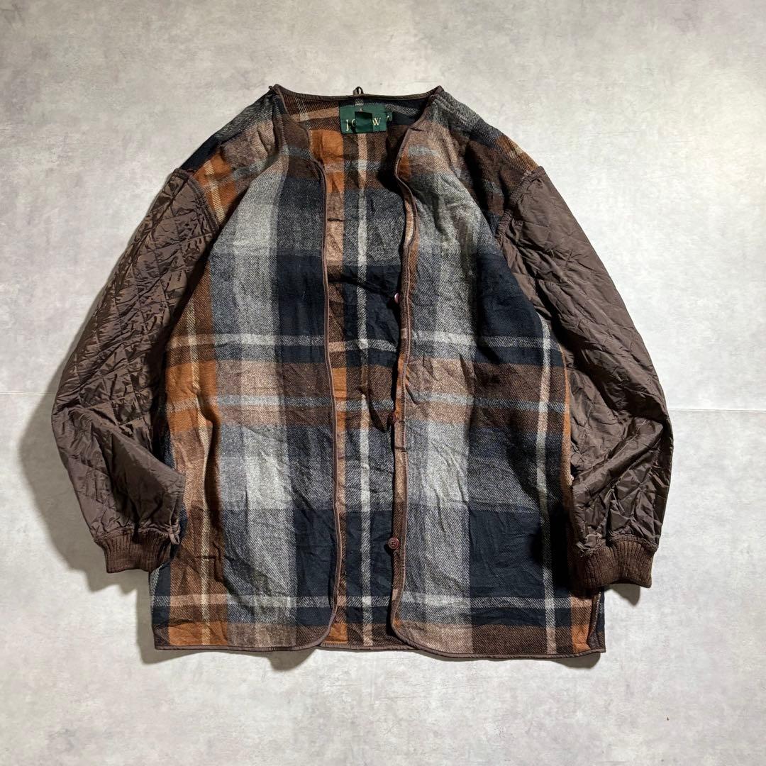 古着 90s J.CREW 巨人タグ ハンティングジャケット ハーフコート 黒