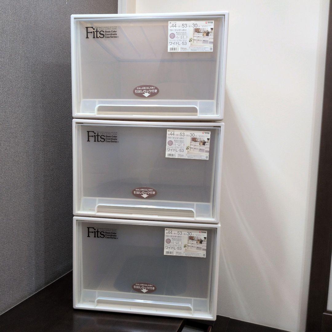 送料無料✨3個セット✨フィッツ Fits天馬 衣装ケース クローゼット L-53