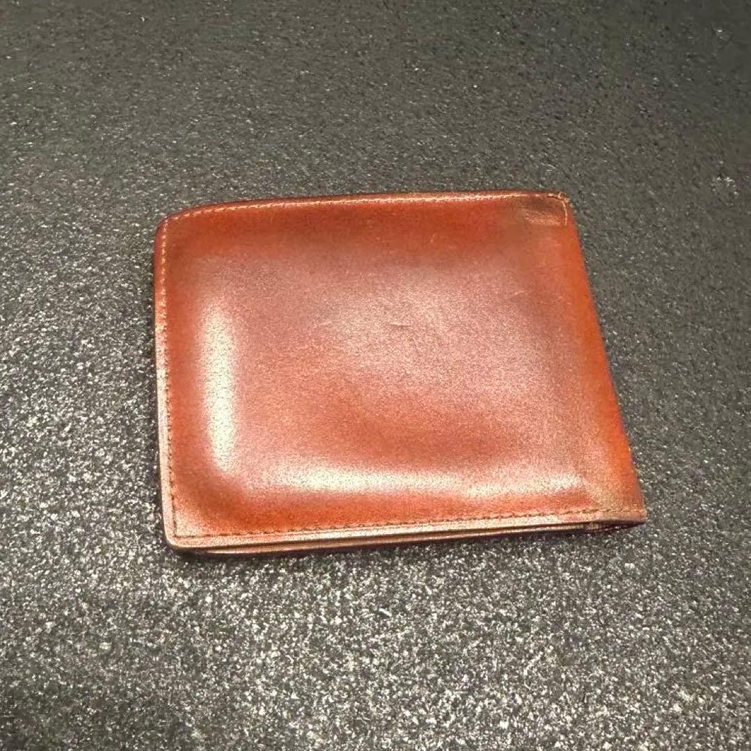 ガンゾー　二つ折り財布。コードバン