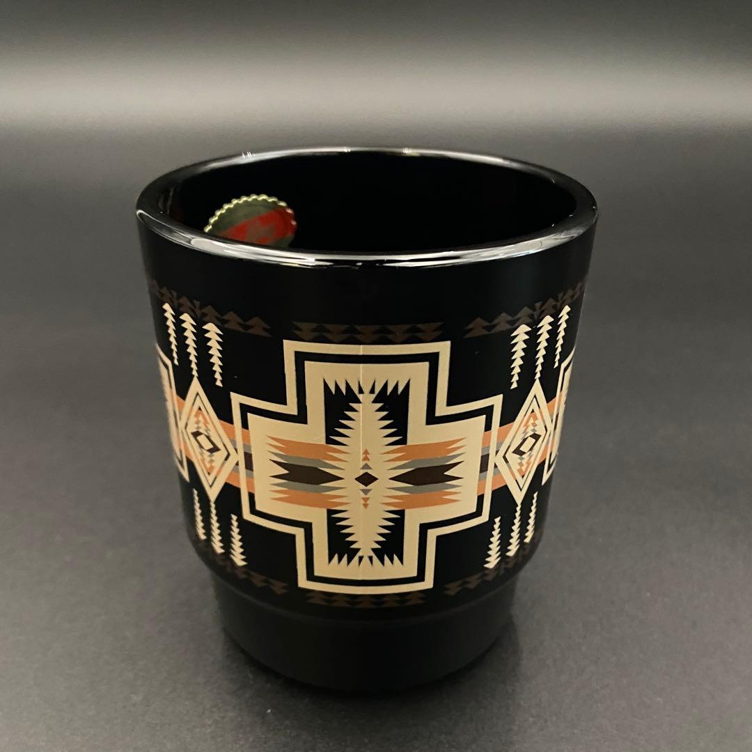 Fire-King スタッキングマグ PENDLETONハーディング ブラック①