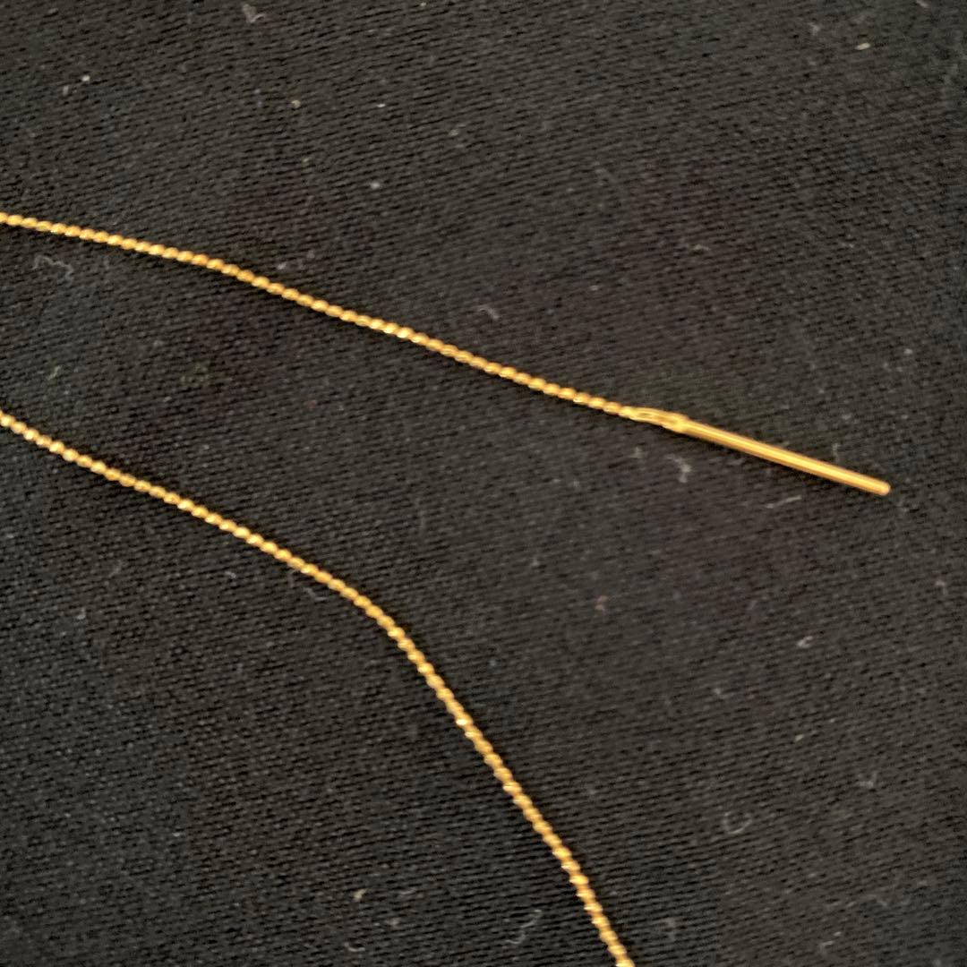 K18（YG） アコヤ真珠 デザインネックレス