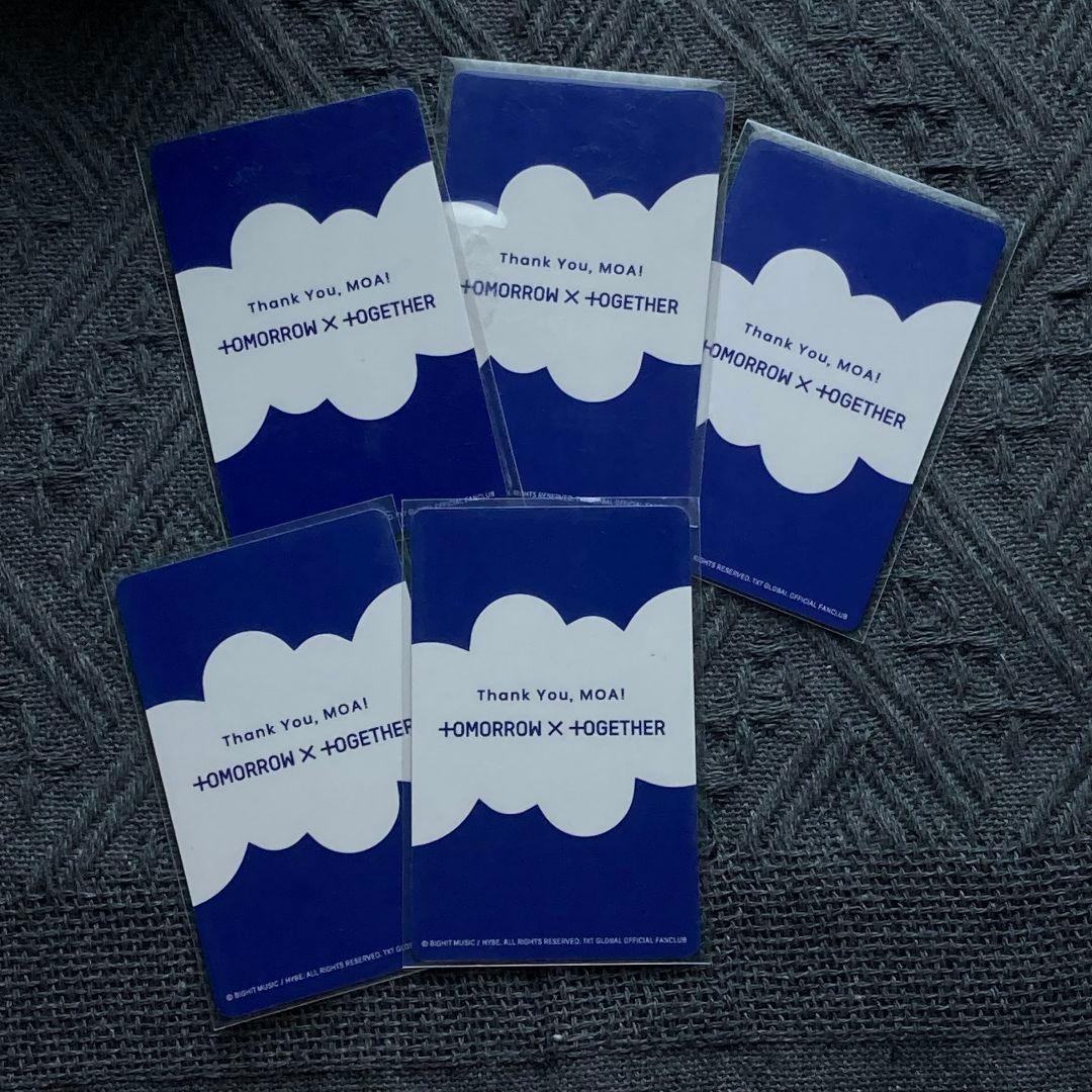 TXT HAPPY TOGETHER QUIZ MOA FC セット5枚