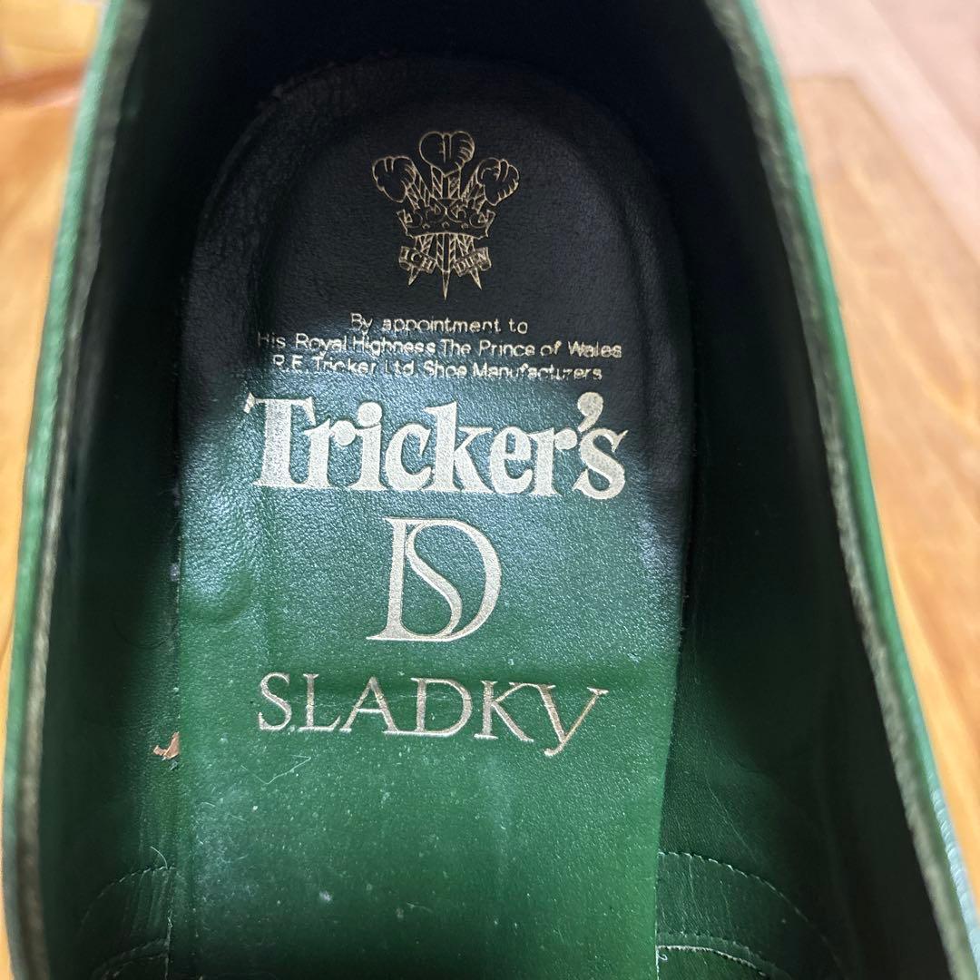 トリッカーズ　バートン　ダークグリーン ウィングチップシュー