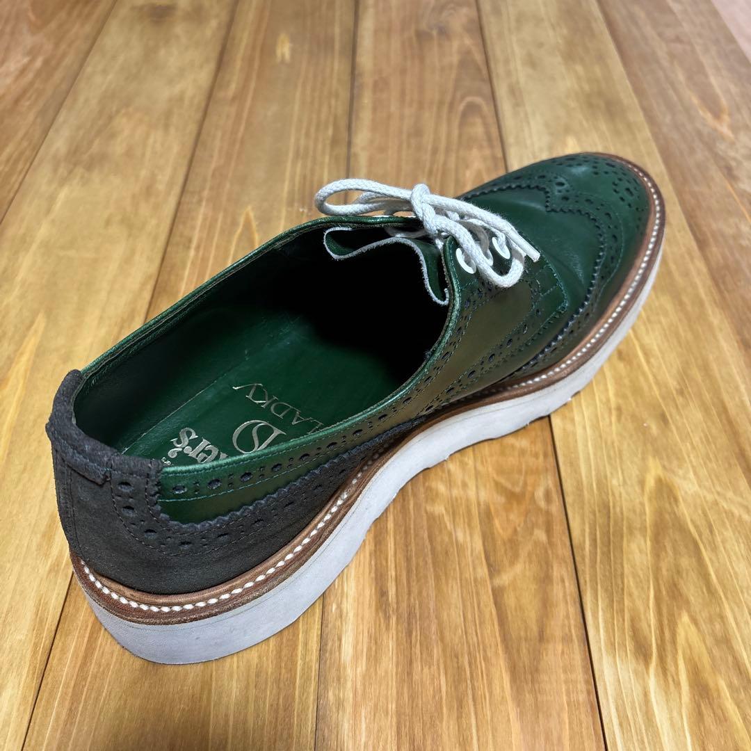 トリッカーズ　バートン　ダークグリーン ウィングチップシュー