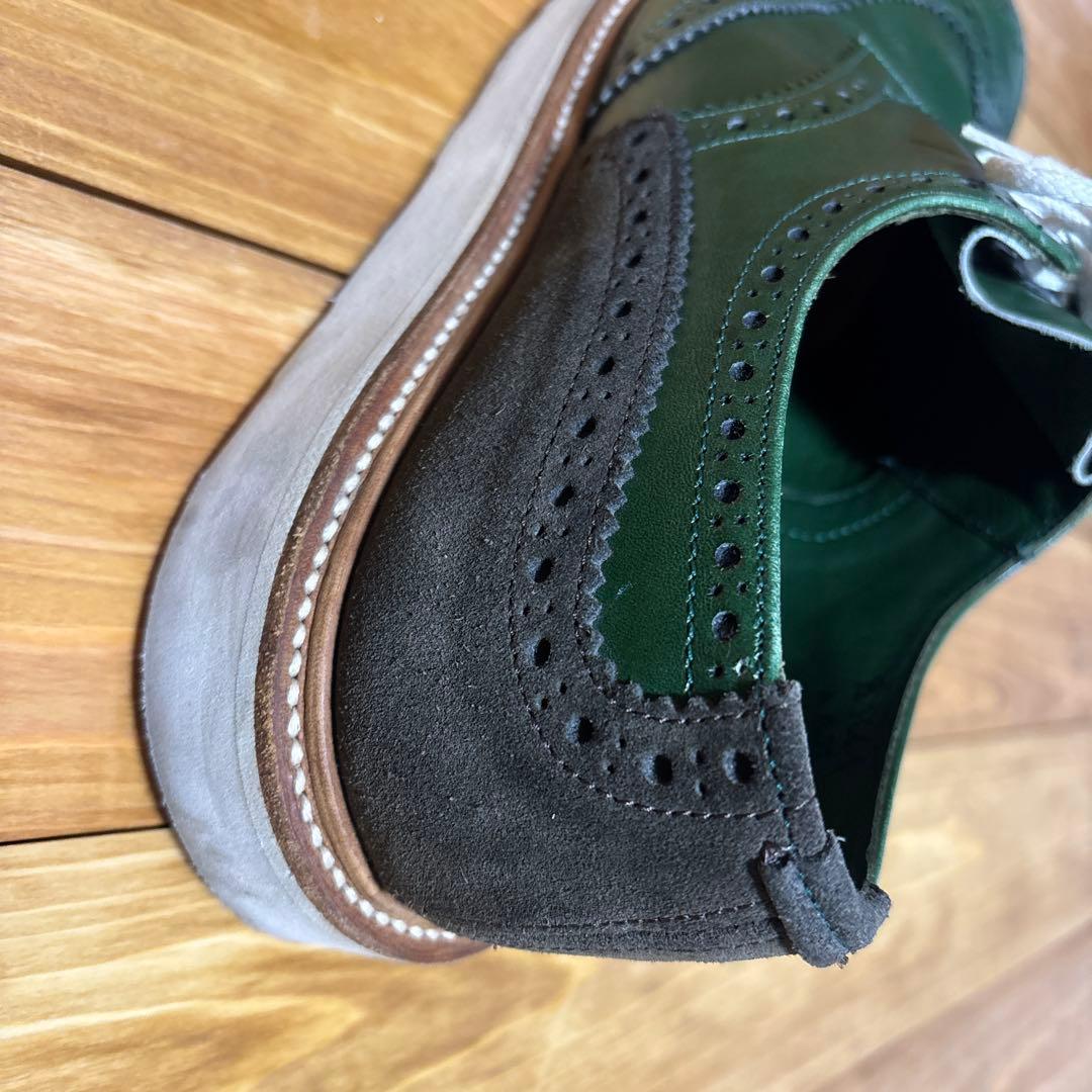 トリッカーズ　バートン　ダークグリーン ウィングチップシュー