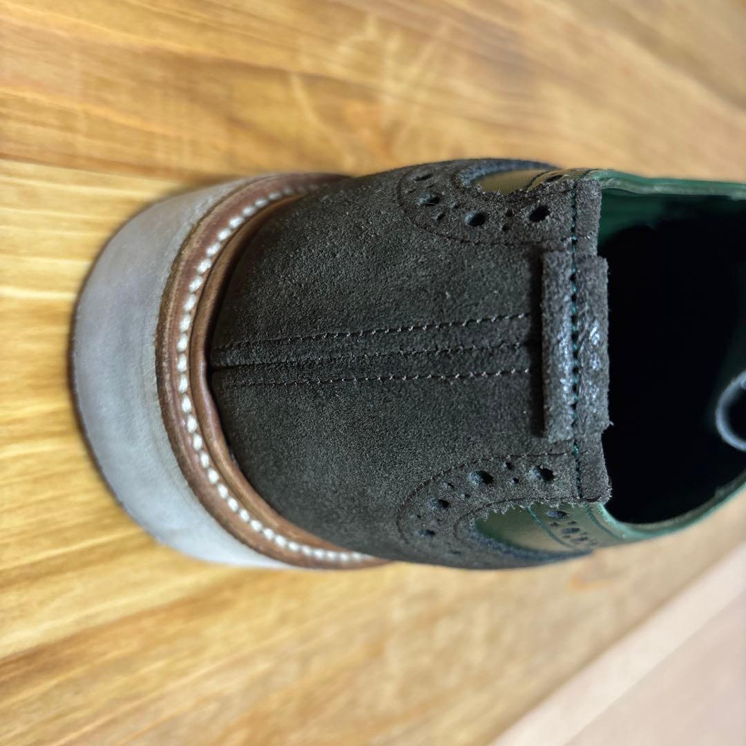 トリッカーズ　バートン　ダークグリーン ウィングチップシュー