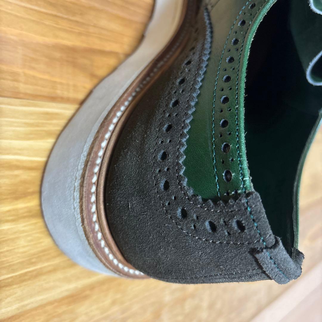 トリッカーズ　バートン　ダークグリーン ウィングチップシュー