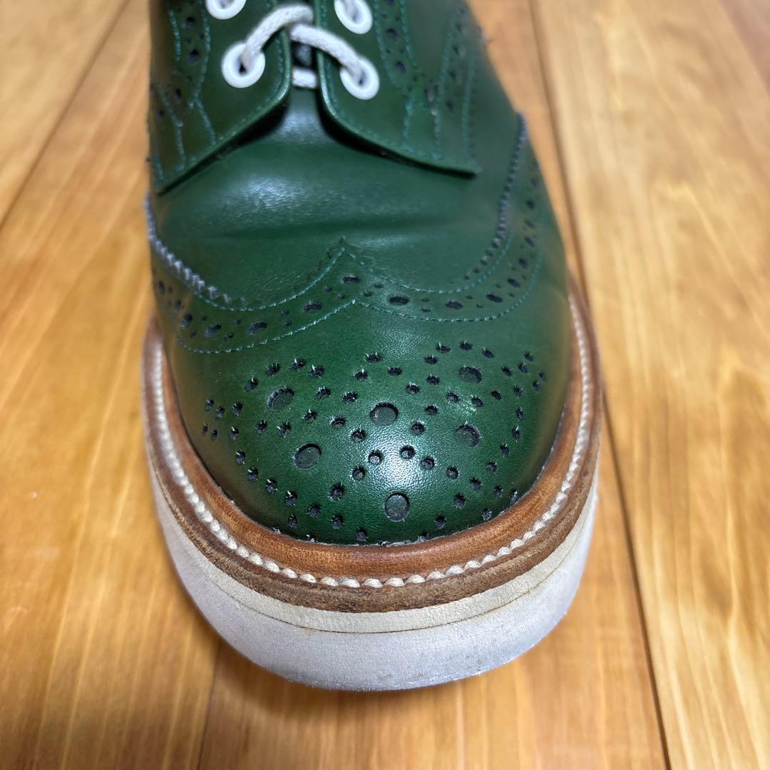 トリッカーズ　バートン　ダークグリーン ウィングチップシュー