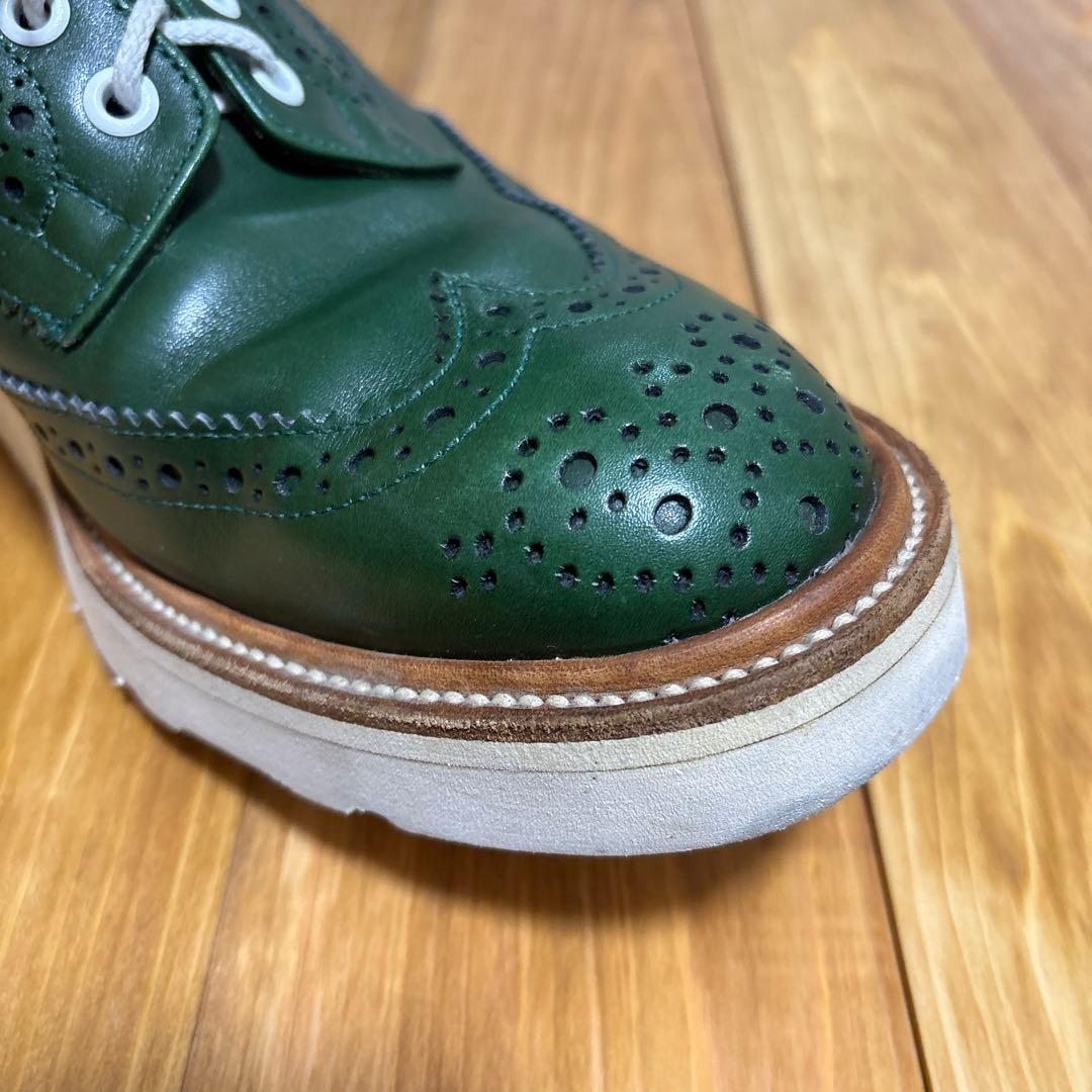 トリッカーズ　バートン　ダークグリーン ウィングチップシュー