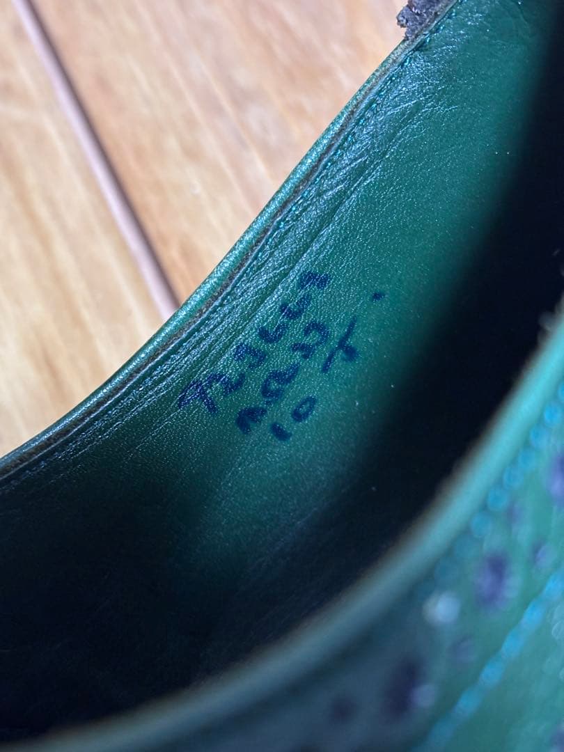 トリッカーズ　バートン　ダークグリーン ウィングチップシュー