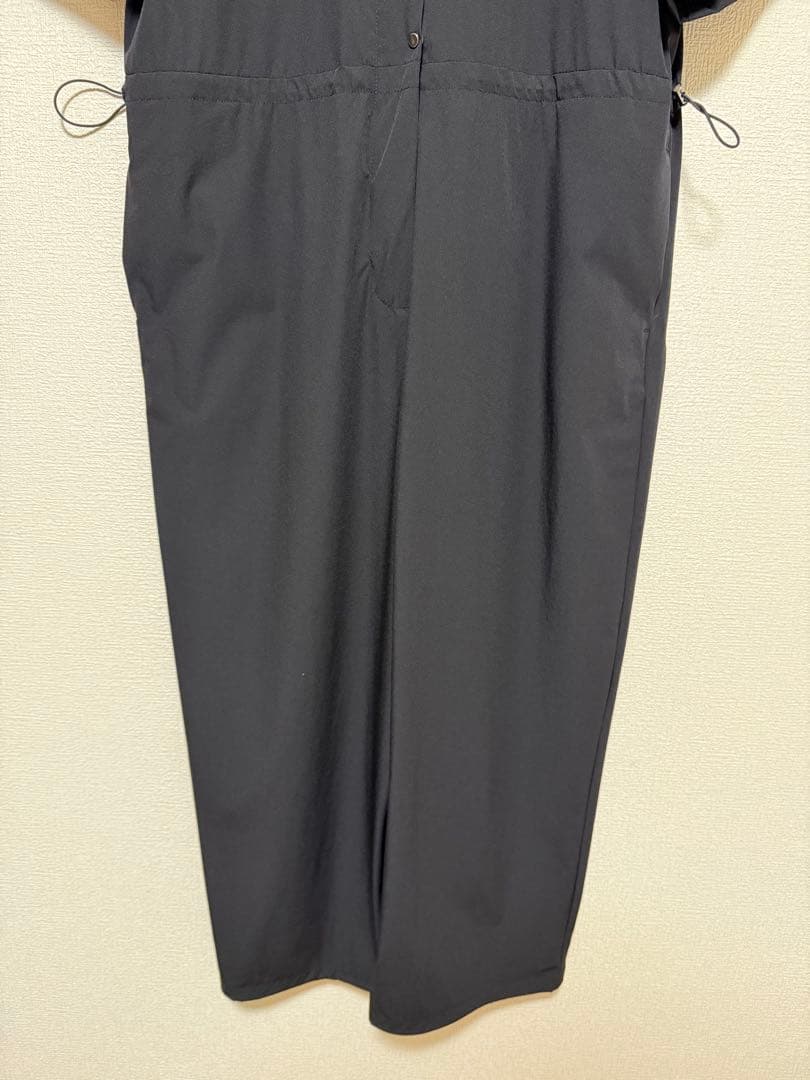 hunch 接触冷感 ジャンプスーツ サロペット オールインワン ブラック