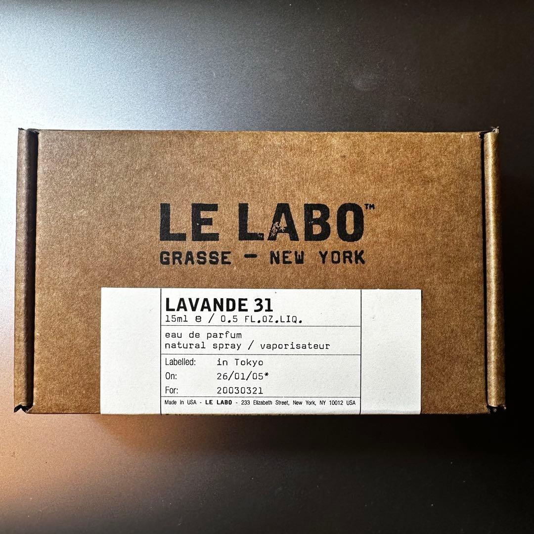香水(ユニセックス) LE LABO LAVANDE 31 Eau de Parfum 15ml