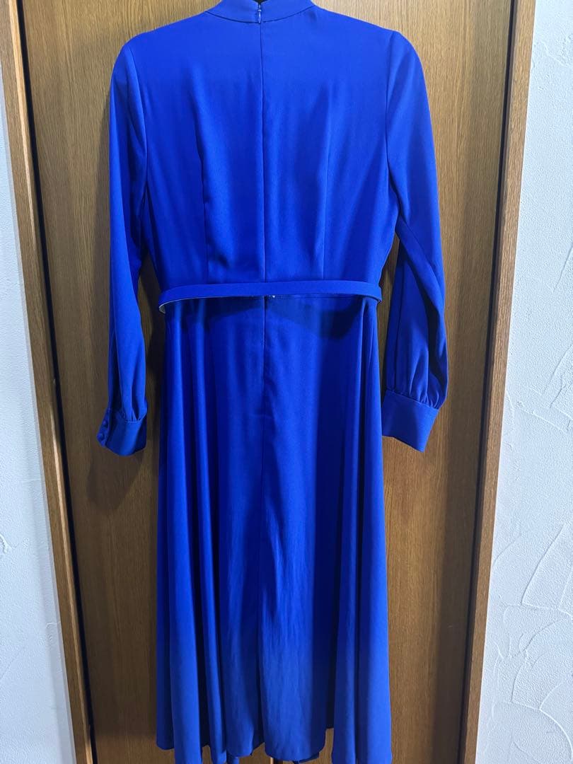 Pinky&Dianne 青色プリーツワンピース