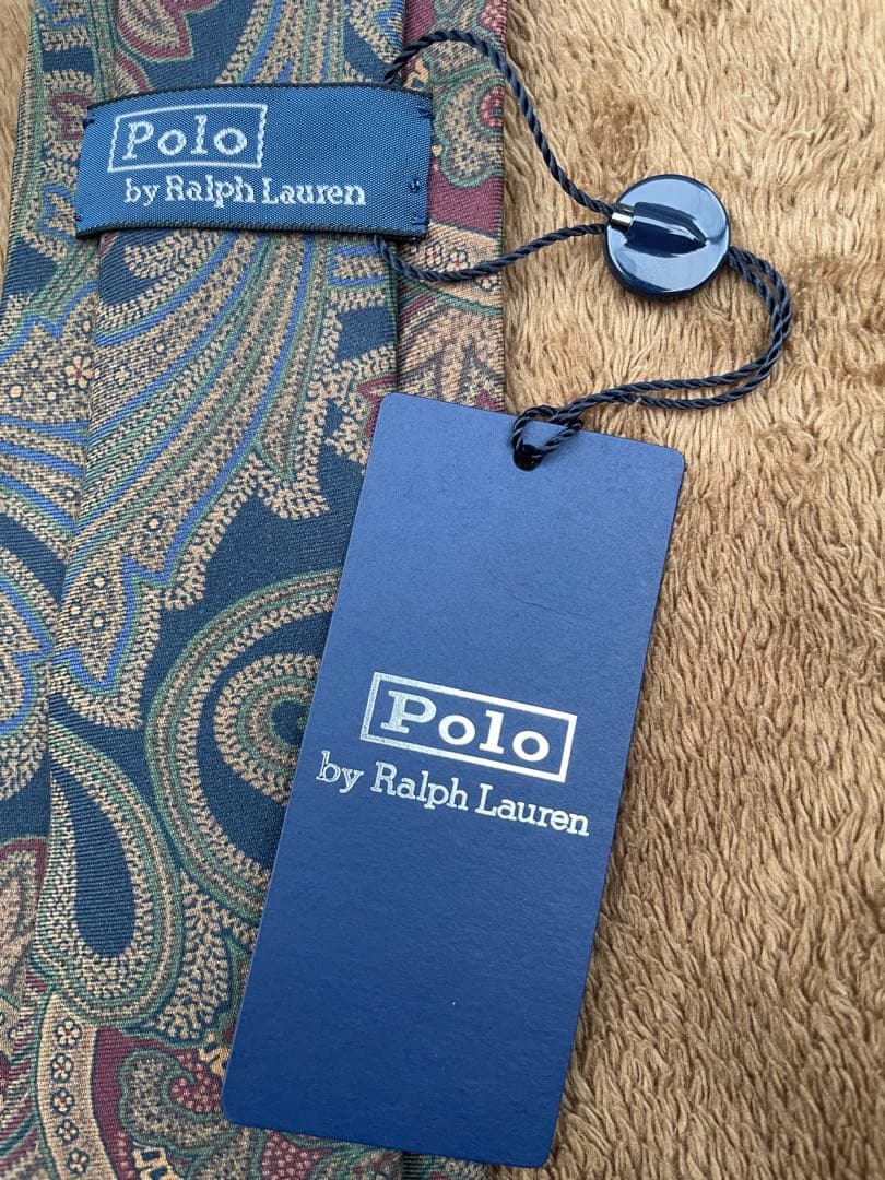 新品　タグ付　Polo by Ralph Lauren ペイズリー柄ネクタイ