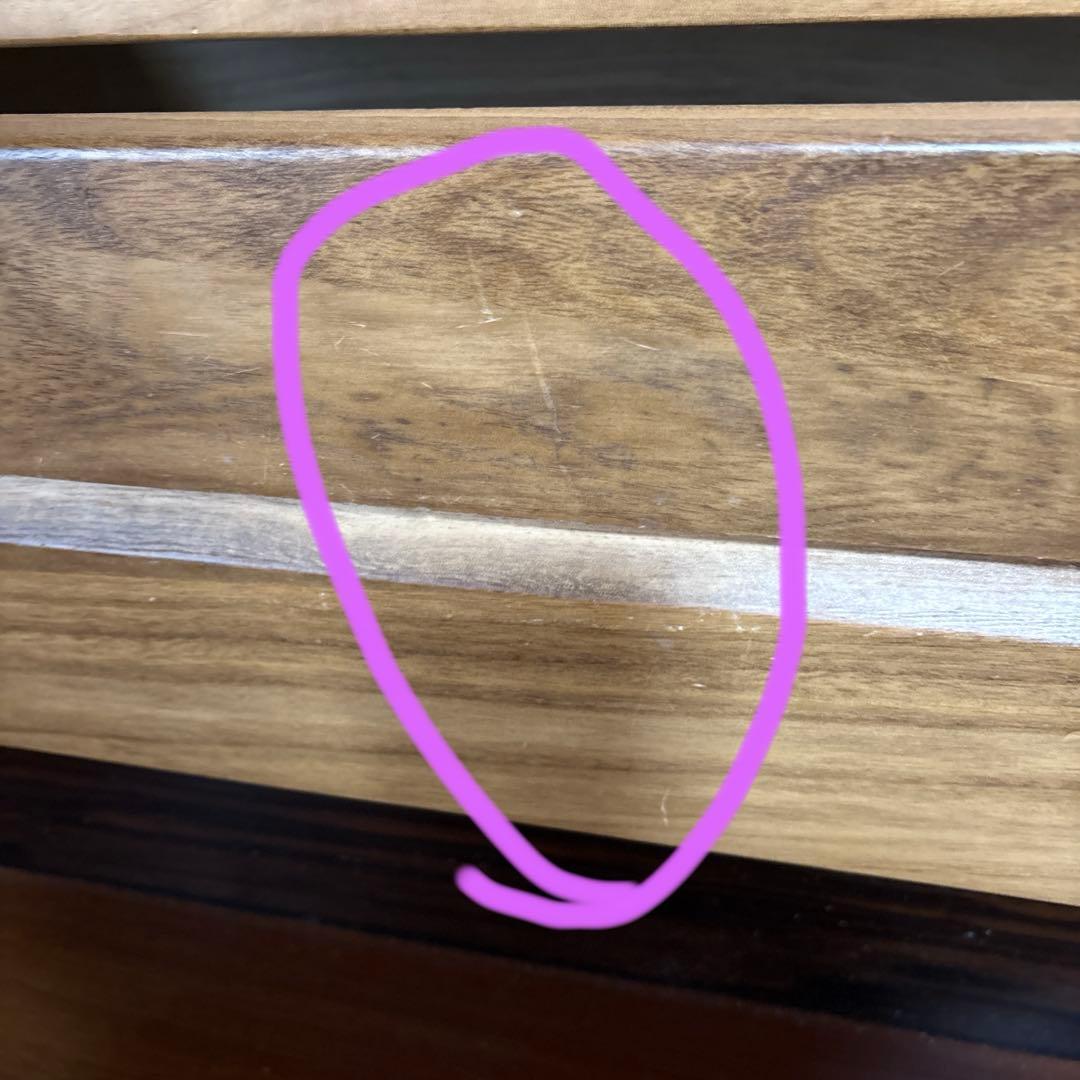 ニトリ木製5段チェスト