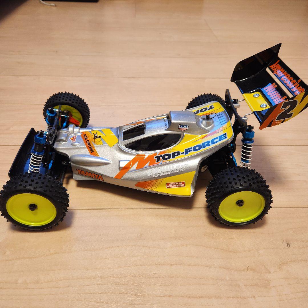 【美品】タミヤ トップフォース メカ＆OPパーツ多数付 EVO仕様 プロポセット