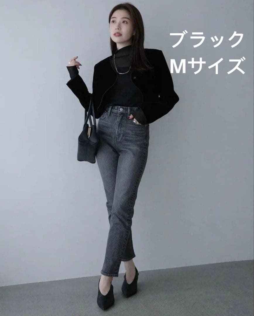 新品 ニュアンスウェーブ ベルベット ジャケット anuans