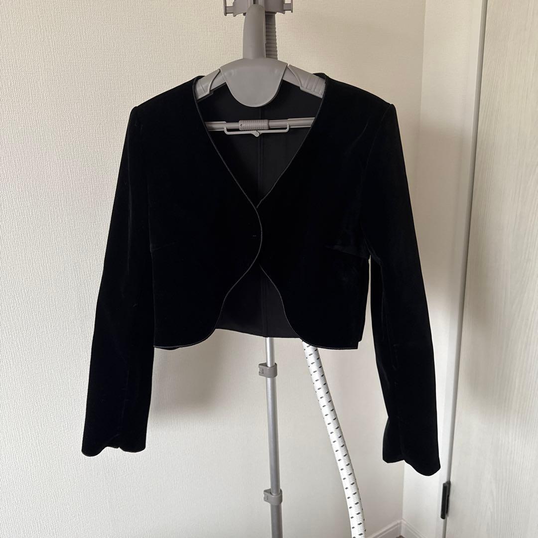 新品 ニュアンスウェーブ ベルベット ジャケット anuans