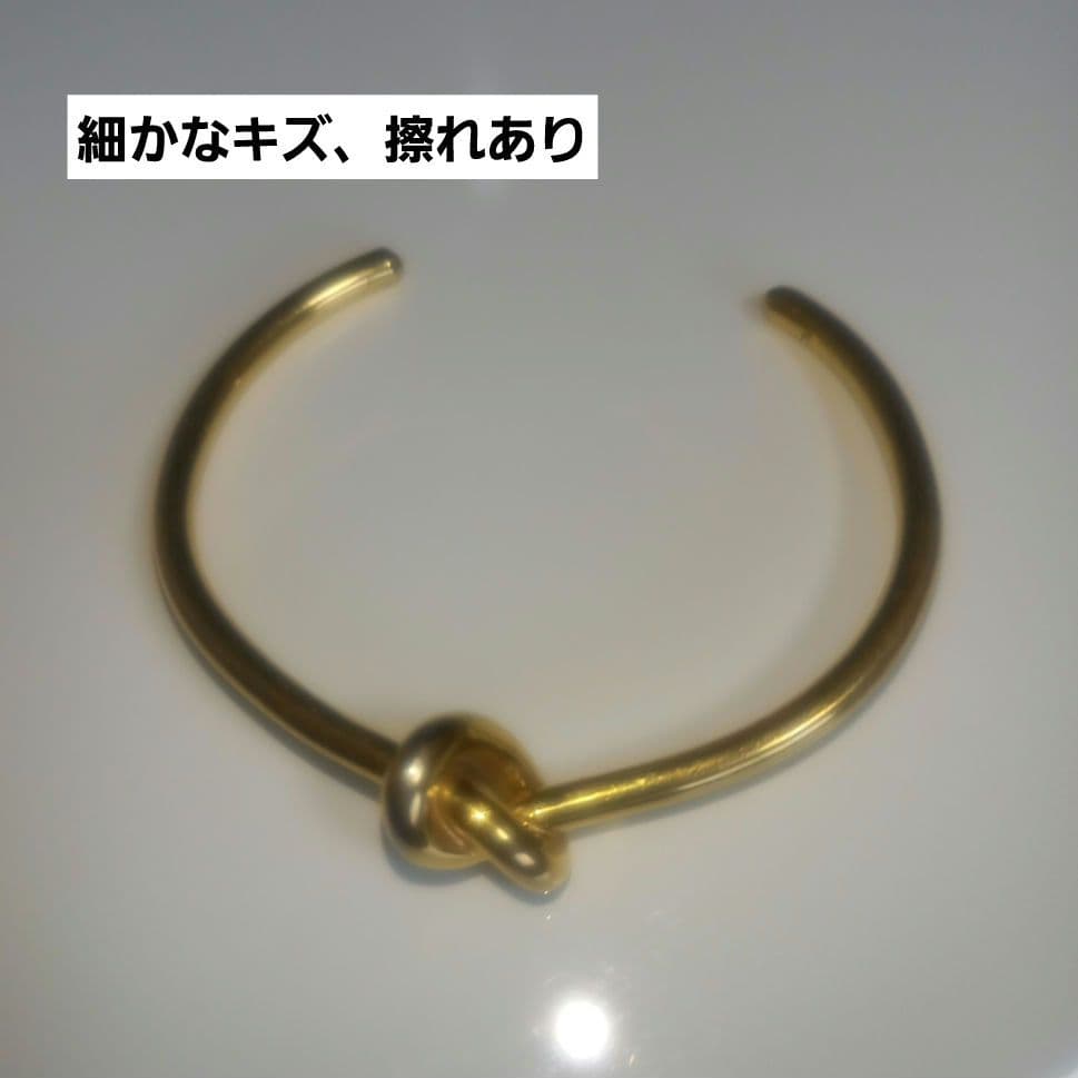 値下げ！早い者勝ち！正規品 CÉLINE ゴールド ノットデザイン バングル