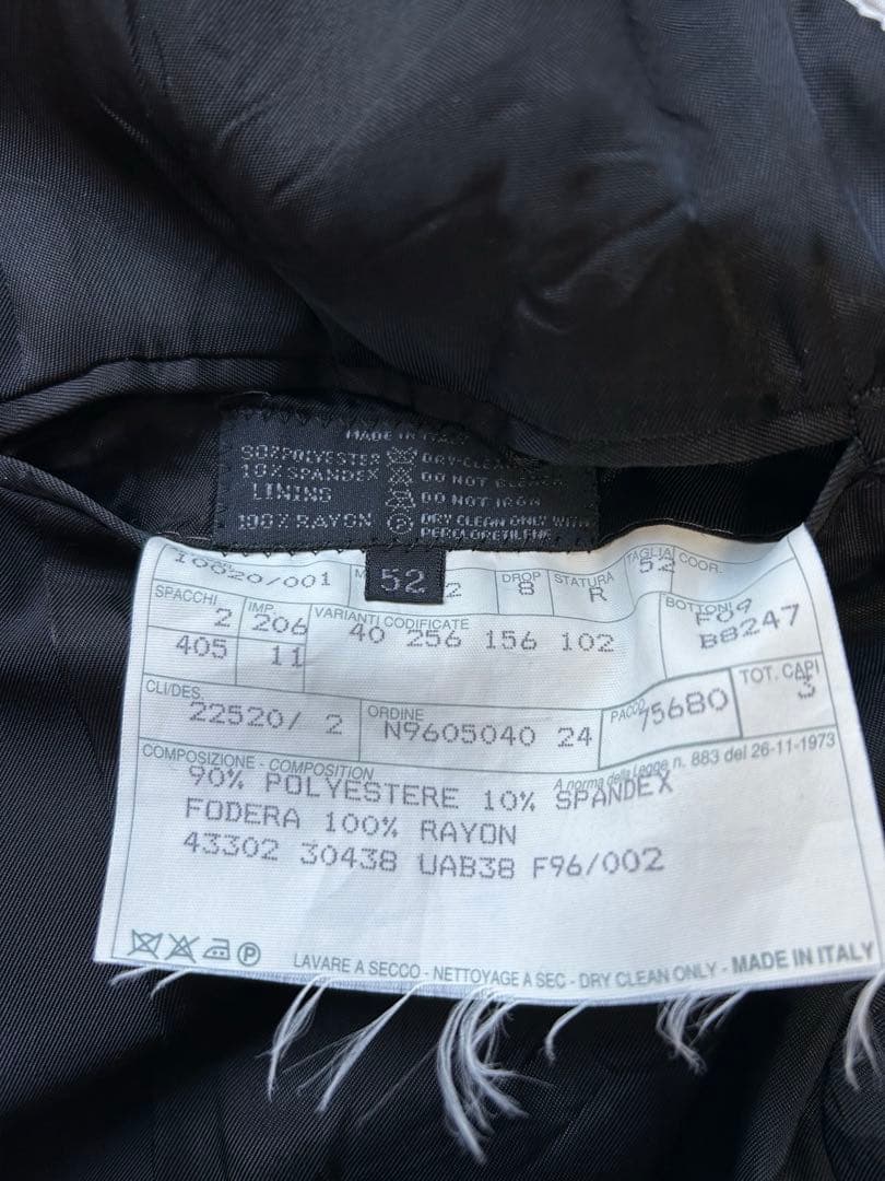 スーツ 1996aw prada jacket&slacks black(52)