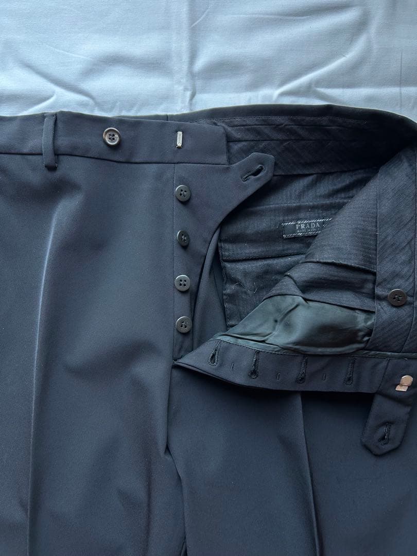 スーツ 1996aw prada jacket&slacks black(52)