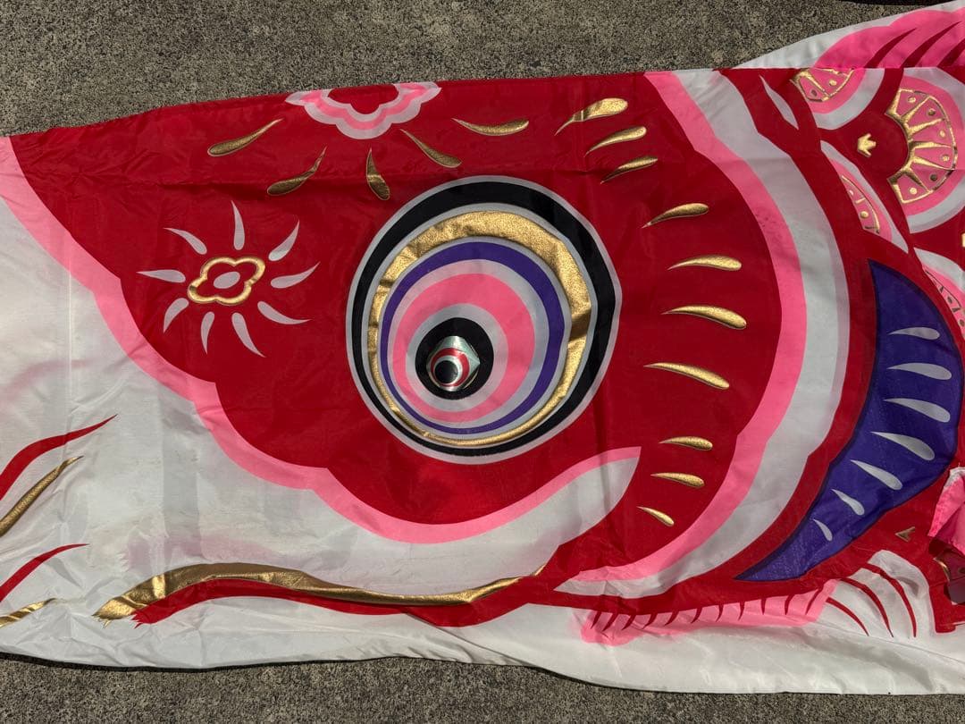 中古 鯉のぼり ⑧ 4m 両面金太郎 こいのぼり 2色 こどもの日 節句