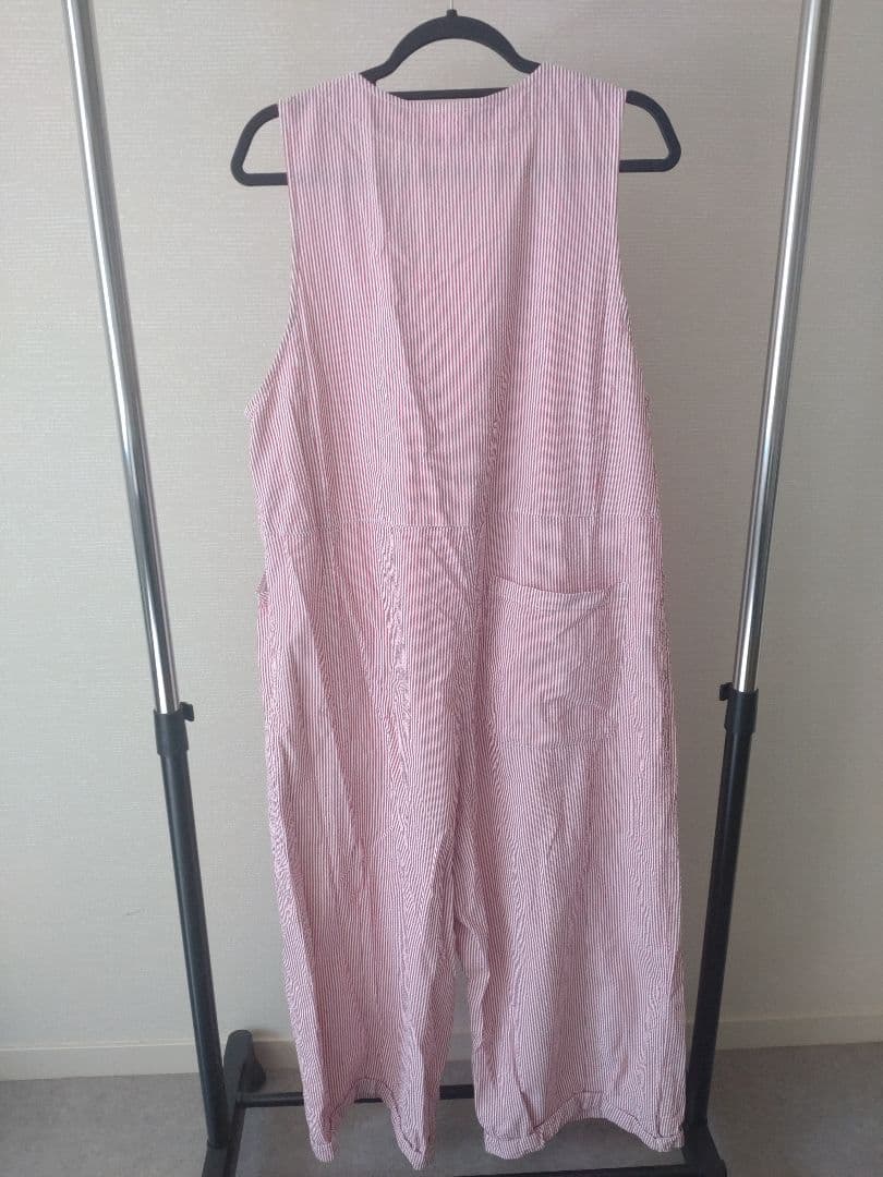 nest Robe it’sMe　サッカーストライプサロペット　赤