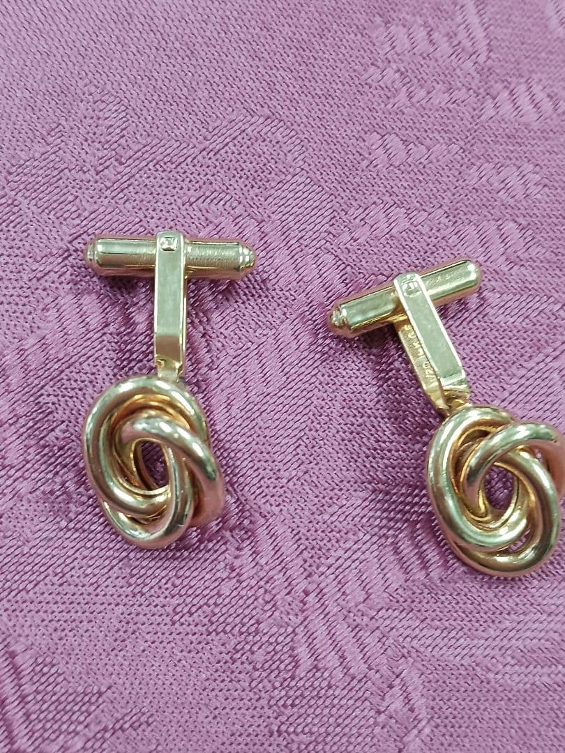 ブルックスブラザーズ　ゴールド ノットデザイン カフリンクス　used